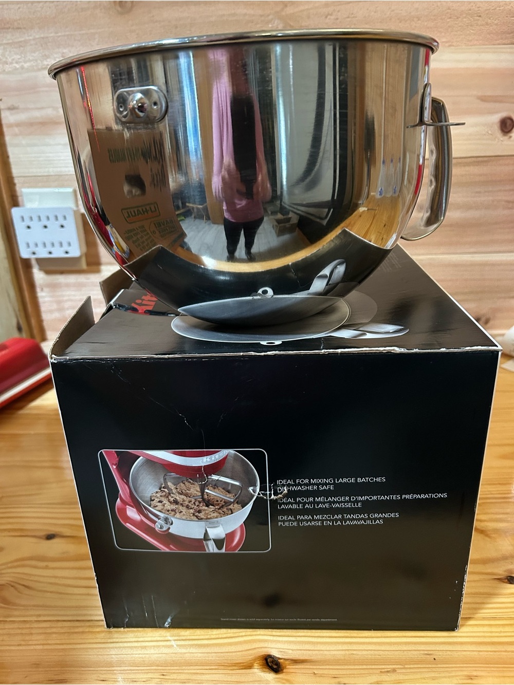 KitchenAid Stainless Steel Mixing Bowl with Handle - Silver - Picture 2 of 2